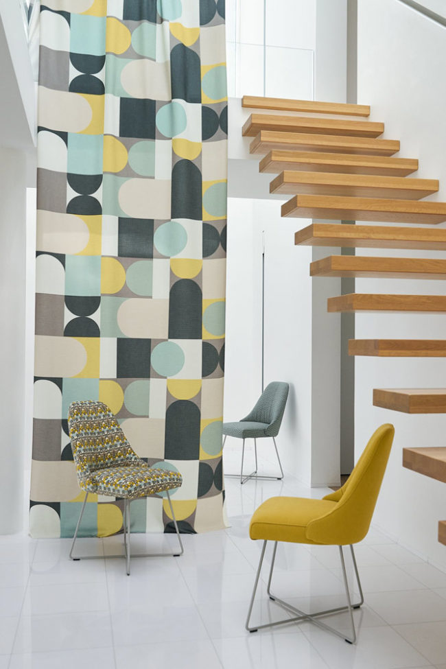 Moderne Vorhänge, Muster, Farbe