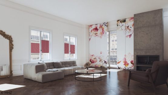 Plissee blossom farbig Jalousie MHZ