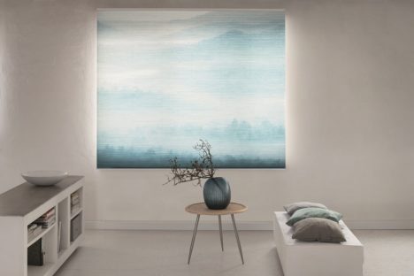 Wabenplissee Wald Sichtschutz