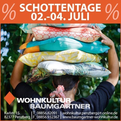 Penzberger Schottentage Wohnkultur Baumgartner