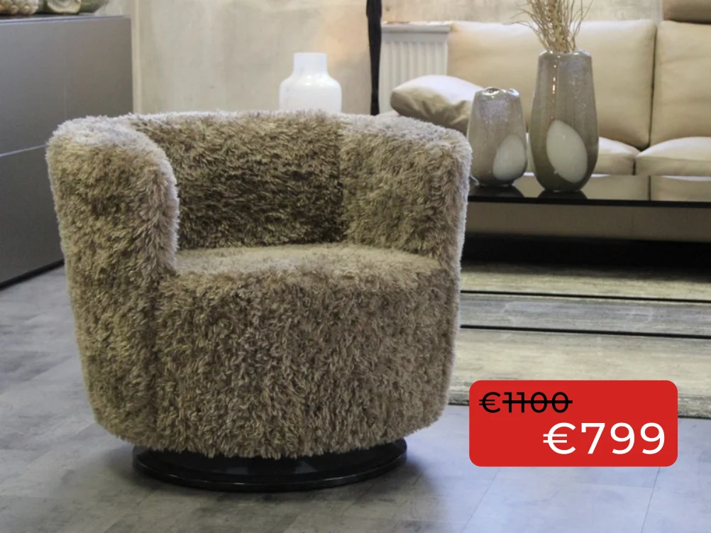 Drehsessel mit Flauschbezug Drehsessel mit Flauschbezug