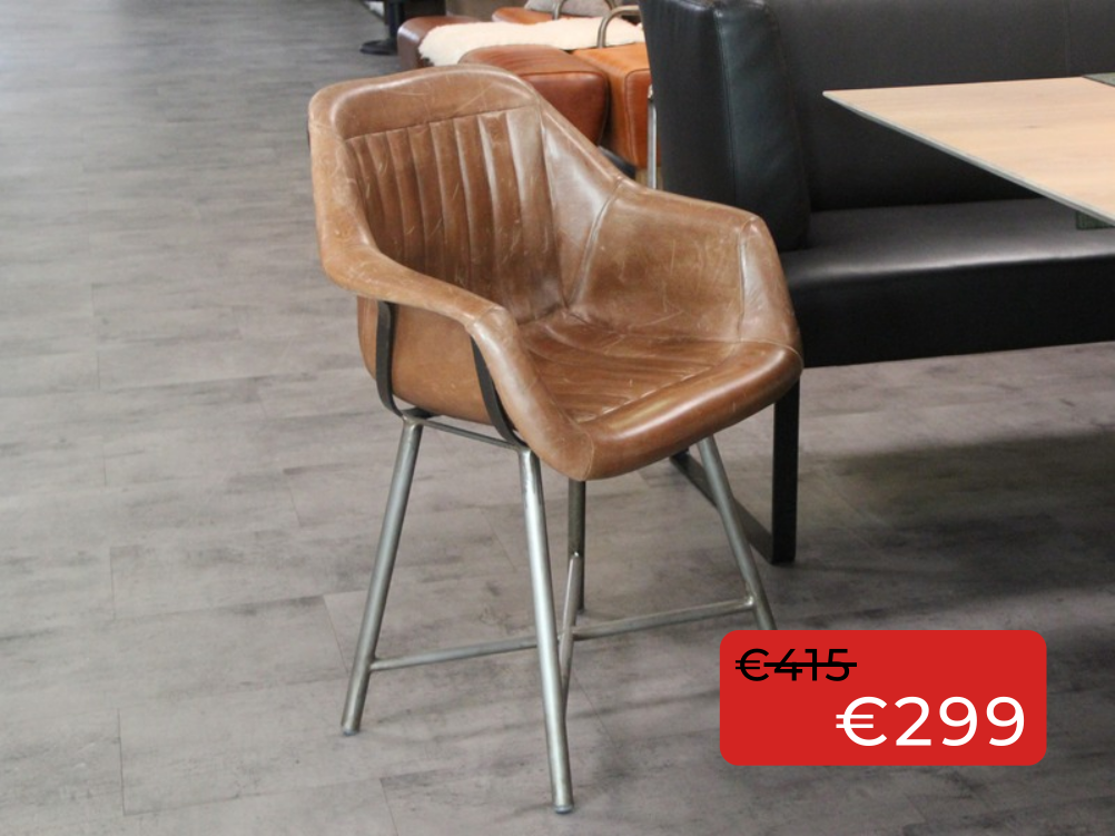 Essstuhl TRADEMARK LIVING Metall/Leder Essstuhl TRADEMARK LIVING Metall/Leder